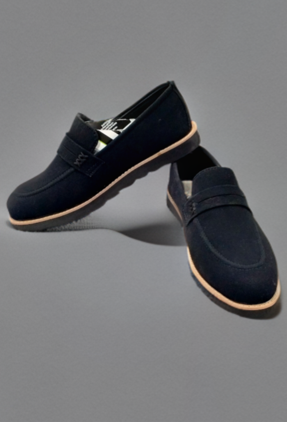 Black Genuine Leather Moccasins for Men - Soft Bottom, Lightweight & Casual With New Style & fashionable buckle