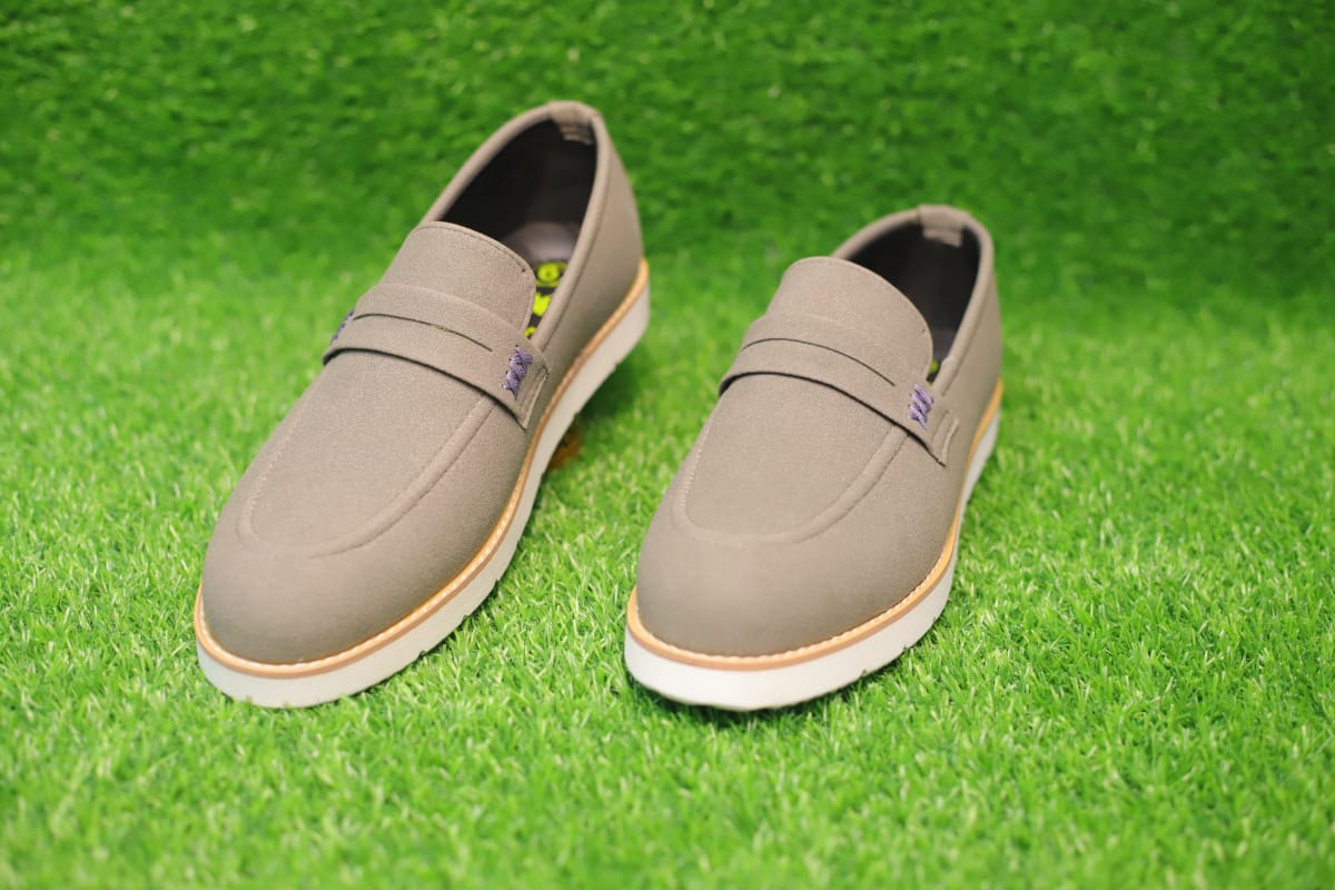 Grey Authentic Moccasins for Men - Genuine Leather, Soft Bottom & Timeless Elegance